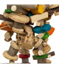 Giant parrot shredder toy | Giant Bam Tower | 100 x 35 x 35 cm | made of Java wood